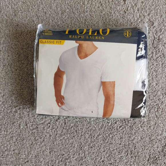 V Neck Polo Undershirts Polo Ralph Lauren V-Neck Classic